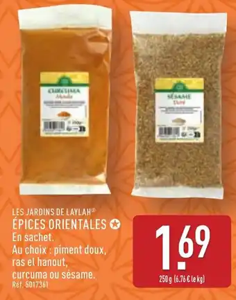 ALDI LES JARDINS DE LAYLAHⓇ Épices orientales offre