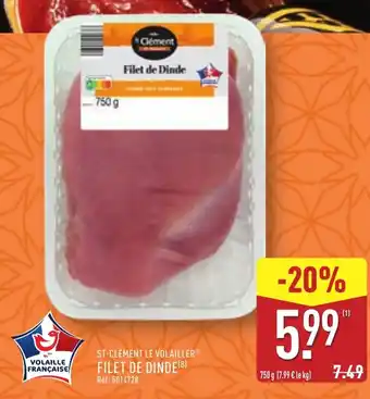 ALDI ST-CLÉMENT LE VOLAILLER® Filet de dinde offre