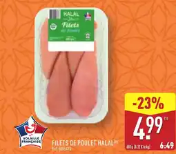 ALDI Filets de poulet halal offre