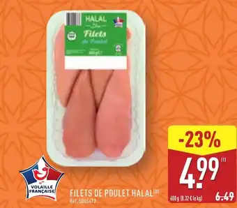 ALDI Filets de poulet halal offre