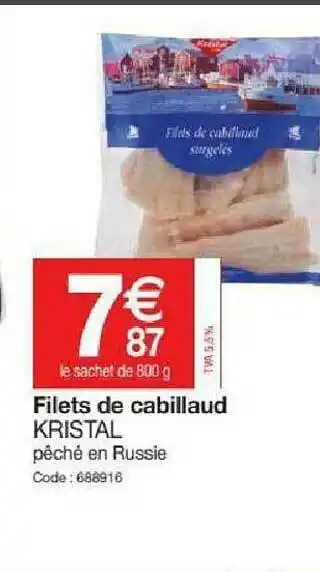 Filets De Cabillaud Kristal