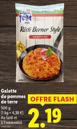 Lidl Galette de pommes de terre offre