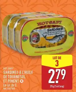 ALDI HOT SAFIⓇ Sardines à l'huile de tournesol offre