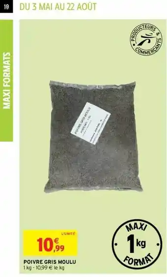 Intermarché Poivre Gris Moulu offre