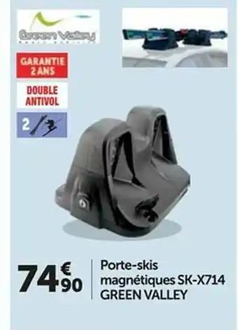 Roady Porte-skis Magnétiques Sk-x714 Green Valley offre