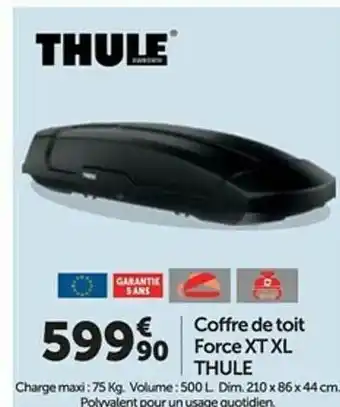 Roady Coffre De Toit Force Xt Xl Thule offre