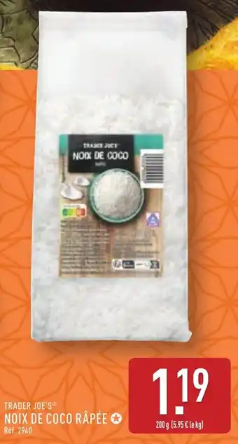 ALDI TRADER JOE'S® Noix de coco rapée offre