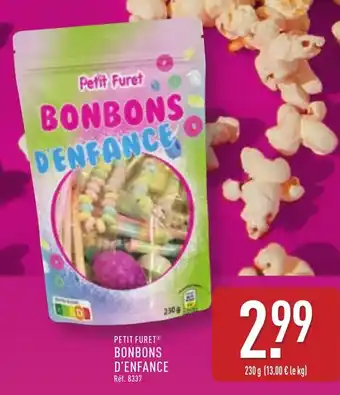 ALDI PETIT FURET Bonbons d'enfance offre