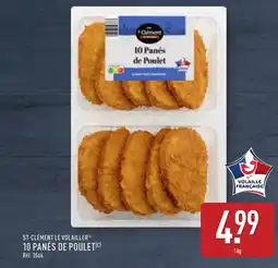 ALDI ST-CLÉMENT LE VOLAILLER® 10 panés de poulet offre