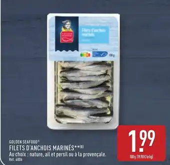 ALDI GOLDEN SEAFOOD® Filets d'anchois marines offre