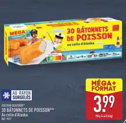 ALDI GOLDEN SEAFOOD® 30 bâtonnets de poisson offre