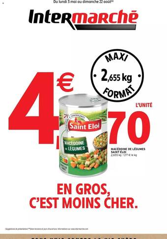 Intermarché Macédoine De Légumes Saint éloi offre