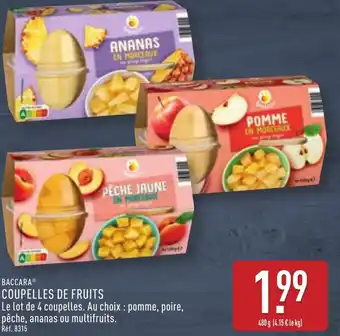 ALDI BACCARAⓇ Coupelles de fruits offre