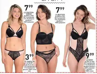 Stokomani Le Soutien-gorge, Le Tanga Ou Le Slip, Le Bustier, Le Body offre