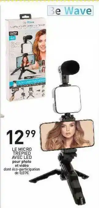 Stokomani Le Micro Trépied Avec Led offre
