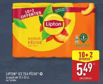 ALDI LIPTONⓇ Ice tea pêche offre