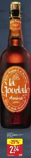 ALDI LA GOUDALE® Bière ambrée 7,2° offre