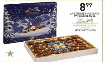 Stokomani La Boîte De Chocolats Paysage De Noël Lindt offre