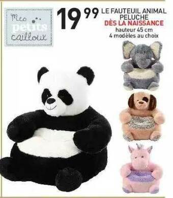 Stokomani Le Fauteuil Animal Peluche offre