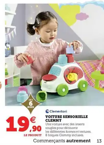 Voiture Sensorielle Clemmy Clementoni