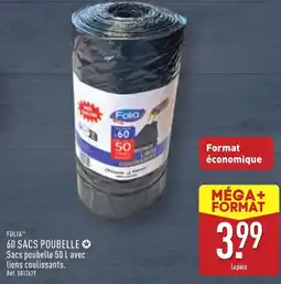 ALDI FOLIA® 60 sacs poubelle offre