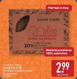 ALDI LA MAISON DU LAURIER® Savon d'alep offre