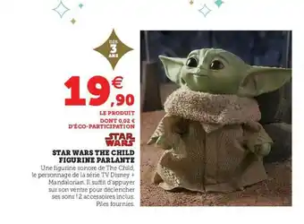 Super U Star Wars The Child Figurine Parlante offre