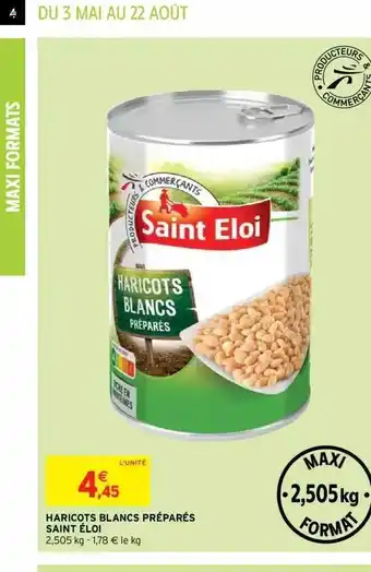 Intermarché Haricots Blancs Préparés Saint éloi offre