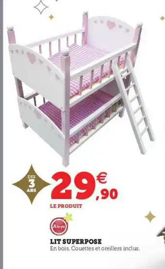 Super U Lit Superposé offre