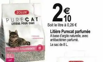 Tridôme Litière Purecat Parfumée offre