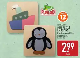 ALDI PLAYLAND® Mini puzzle en bois offre