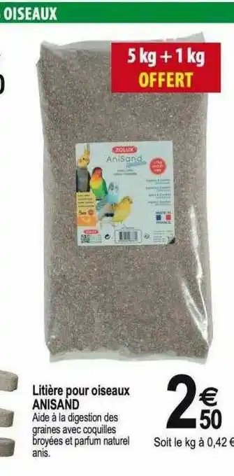 Litière Pour Oiseaux Anisand
