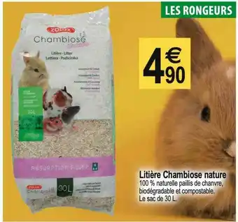Tridôme Litière Chambiose Nature offre