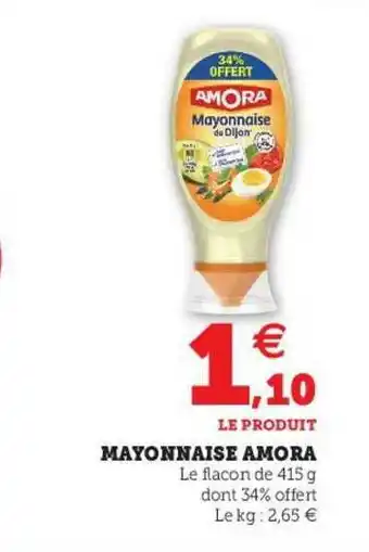 U Express Mayonnaise Amora offre