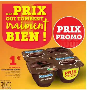 U Express Crème Dessert Danette offre