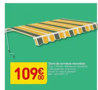 Weldom Store De Terrasse Monobloc offre