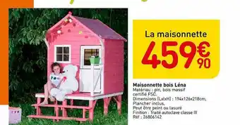 Maisonnette Bois Léna