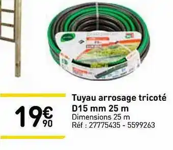 Tuyau Arrosage Tricoté D 15 Mm 25 M
