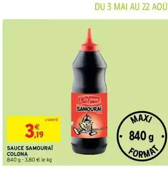 Intermarché Sauce Samouraï Colona offre