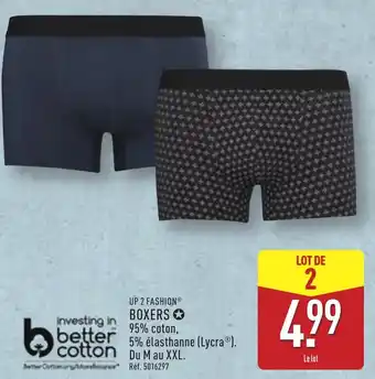 ALDI UP 2 FASHION® Boxers offre