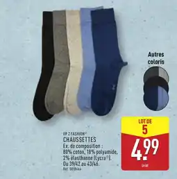 ALDI UP 2 FASHION® Chaussettes offre