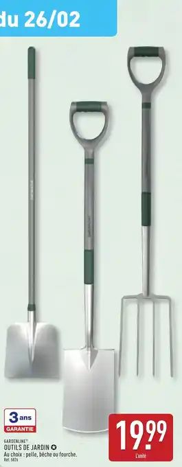 ALDI GARDENLINE® Outils de jardin offre