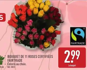 ALDI FAIRTRADE Bouquet de 11 roses certifiées offre