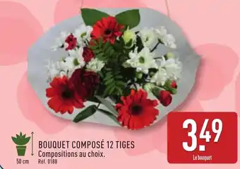 ALDI Bouquet composé 12 tiges offre