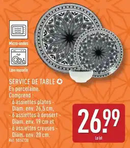 ALDI Service de table offre