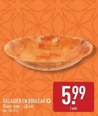 ALDI Saladier en bouleau offre