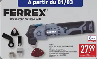 ALDI FERREX® Outil multifonction sans fil offre