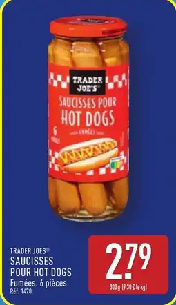 ALDI TRADER JOES® saucisses pour hot dogs offre