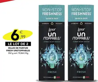 Stokomani LENOR Billes de parfum fresh unstoppables offre