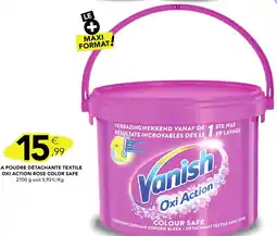 Stokomani VANISH La poudre détachante textile oxi action rose color safe offre